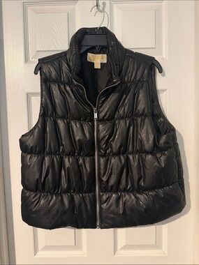 Michael Kors Black Quilted Puffer Vest with Zip Front
NWOT